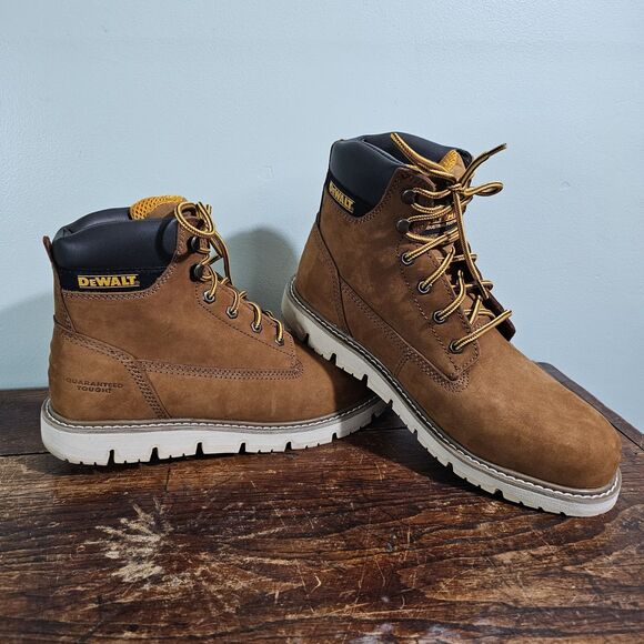 Dewalt Flex Mens Steel Toe Safety Work Boot Sundance Brown 10.5 WIDE - Picture 2 of 15